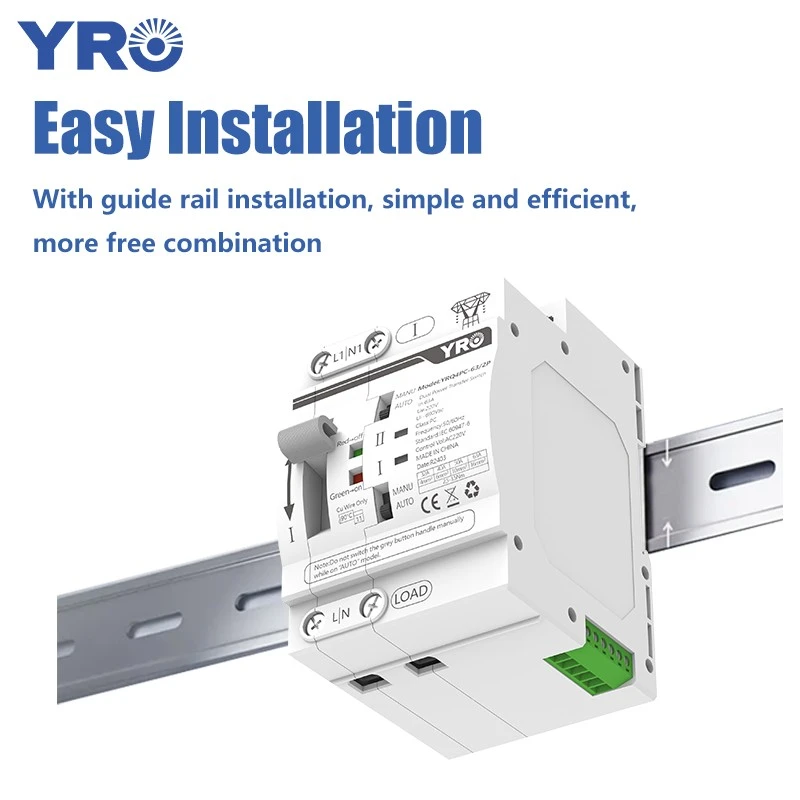 2P 63A AC220V 30ms White New ATS
