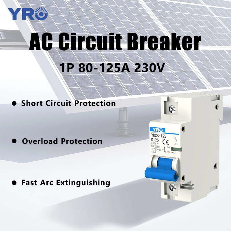 1P 6-63A 220V AC Circuit Breaker