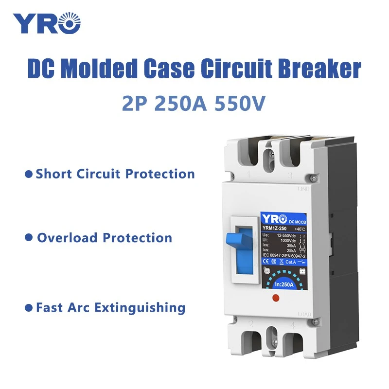 2P 125-250A 550V DC MCCB