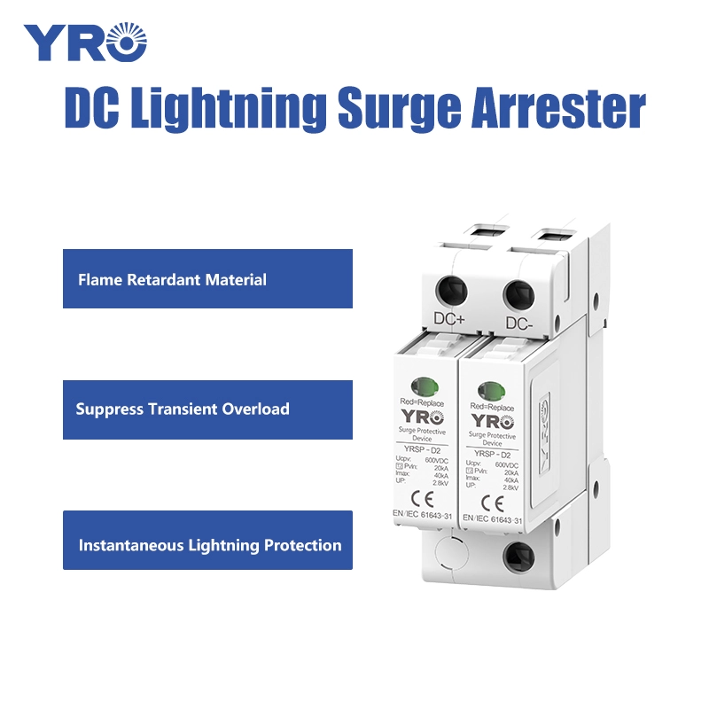2P 20-40kA 600V T2 White DC SPD