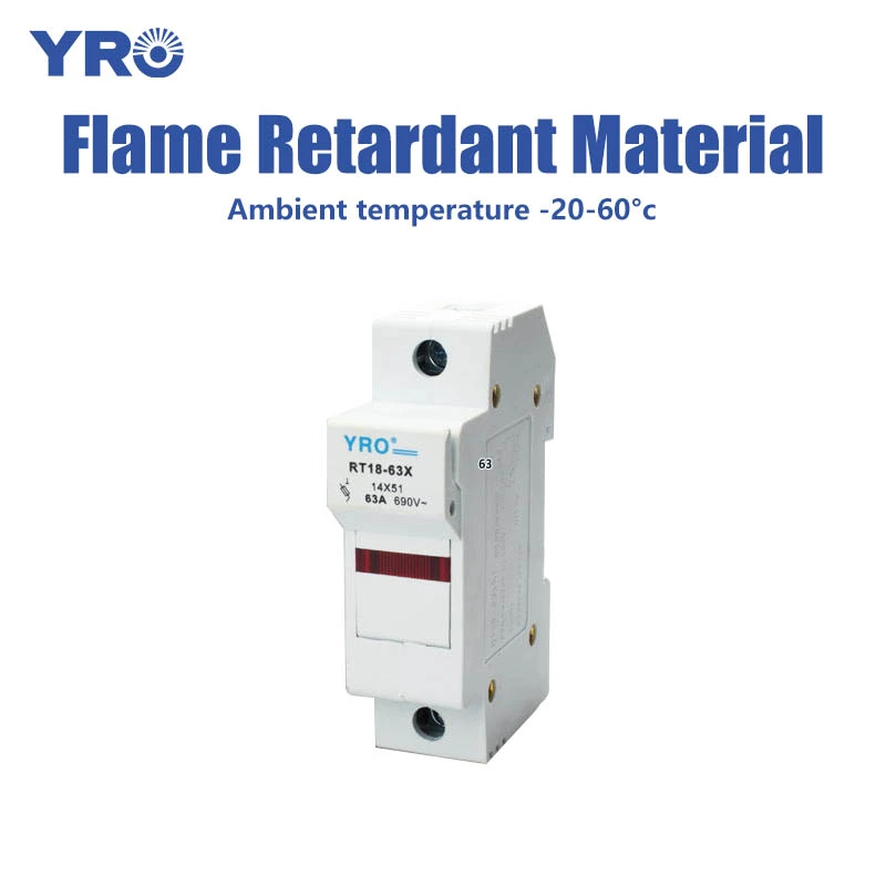1P 63A Copper with Flame Retardant AC Fuse
