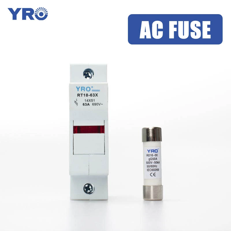 1P 63A Copper with Flame Retardant AC Fuse