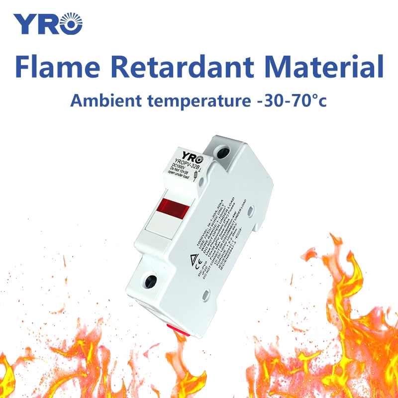 32A 1000V DC Fuse Holder With Indicator Light