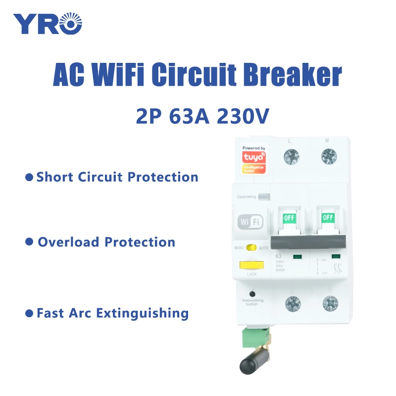63A 2P 230V WiFi AC Circuit Breaker