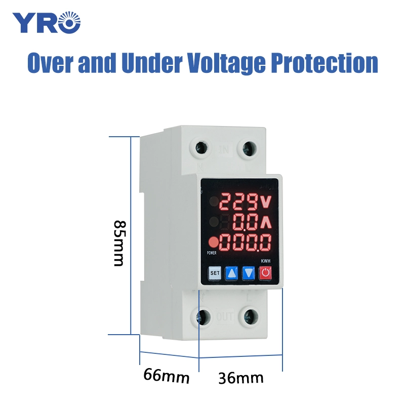 63A Over and Under Voltage with Energy Meter