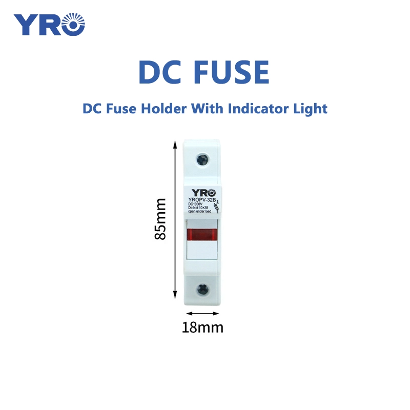 32A 1000V DC Fuse Holder With Indicator Light