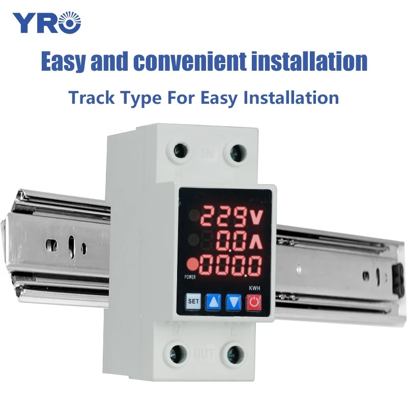 63A Over and Under Voltage with Energy Meter