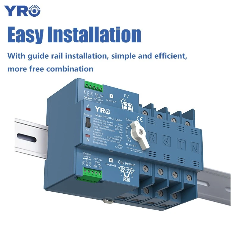 4P 125A 400V PV Type PC ATS