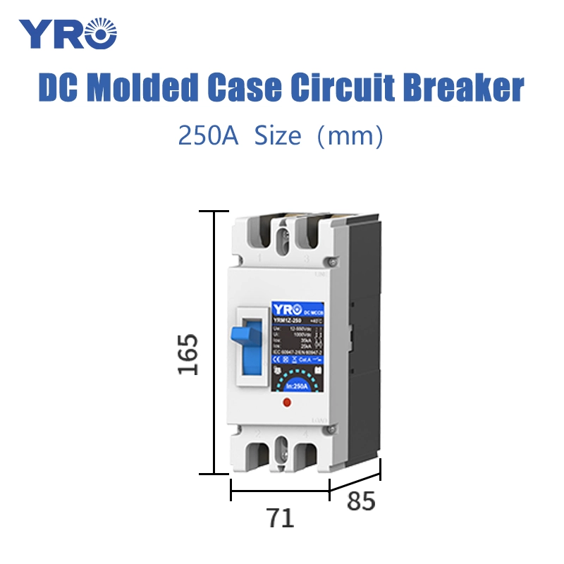 2P 125-250A 550V DC MCCB