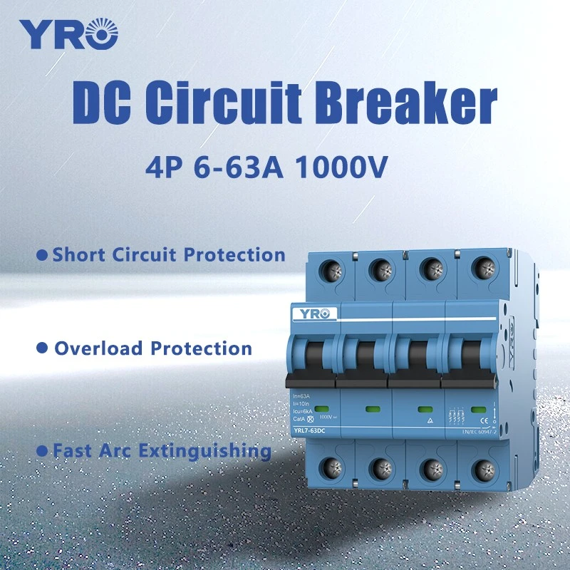 4P 6-63A 1000V DC Circuit Breaker