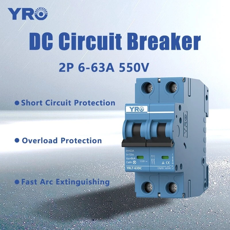 2P 6-63A 550V DC Circuit Breaker