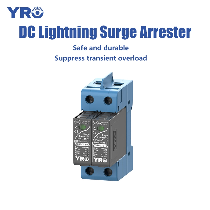 2P 20-50kA 6.25kA 800V T1 T2 DC SPD