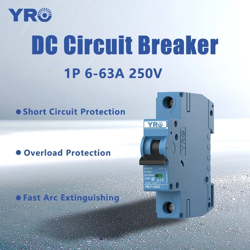1P 6-63A 250V DC Circuit Breaker